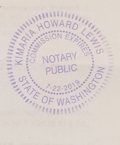 Notary public seal
